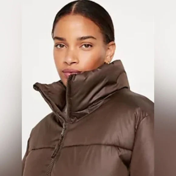 Old Navy Brown Puffer Jacket - Picture 4 of 6